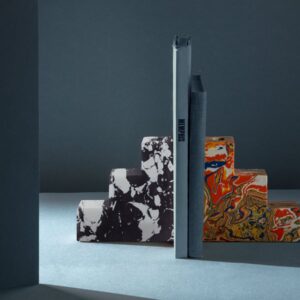 Swirl Stepped Bookends