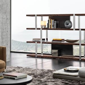 Dalton Chrome Bookcase