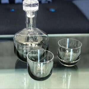 Tank Whiskey Glass Black