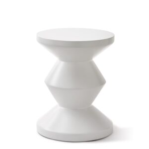 Zig Zag Matt White Outdoor